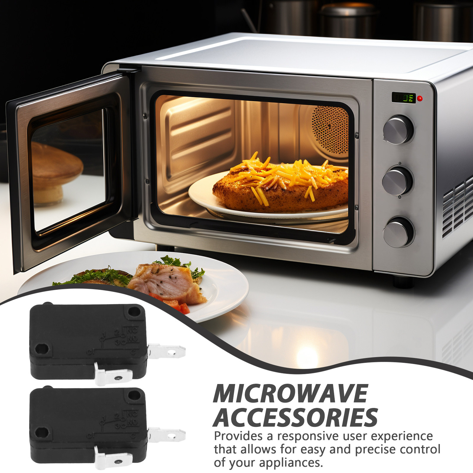 Home Appliances - 2 szt. Mikroprzełącznik 2-pinowy normalnie otwarty