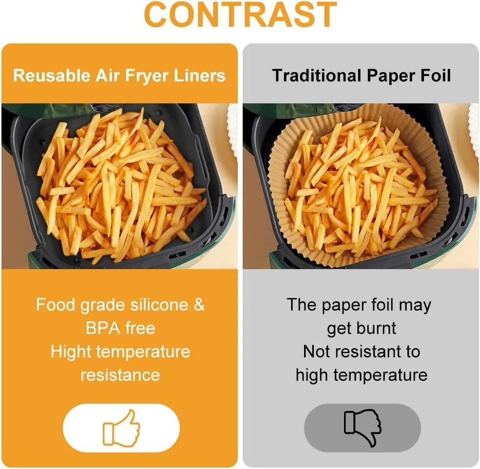 Frytkownica powietrzna Silikon – Air Fryer Silicone Pot Liner recenzja i cena