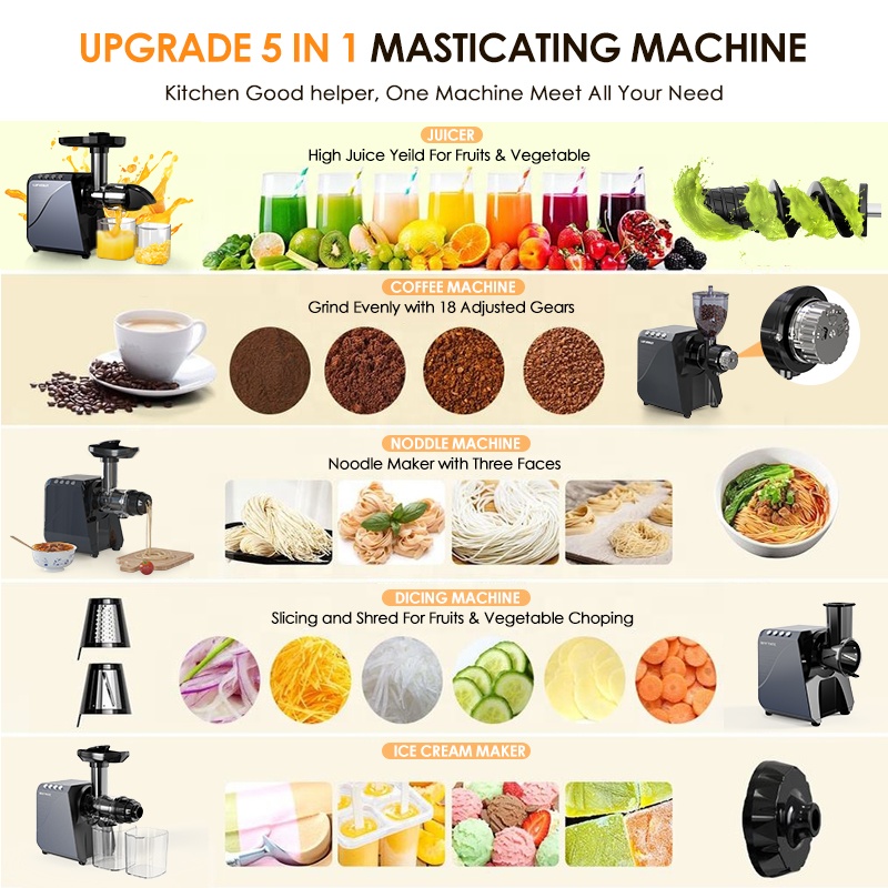 Profesjonalna, wielofunkcyjna, – Electric Slow Juicer Cold Press recenzja i cena