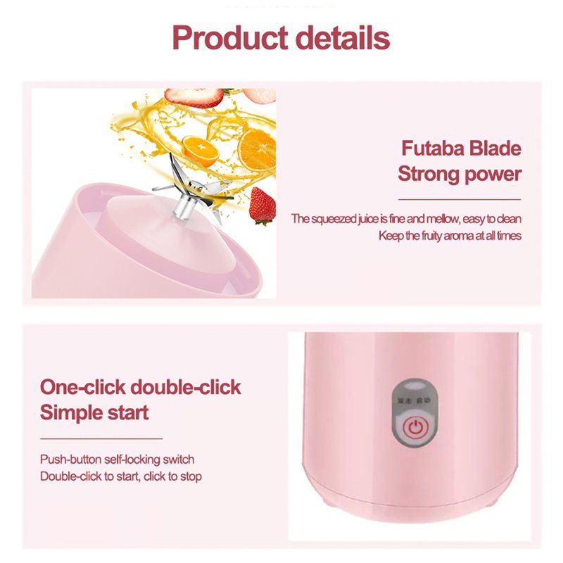ABBP-Usb Przenośny Blender Aku – Portable Blender Usb Rechargeable recenzja i cena